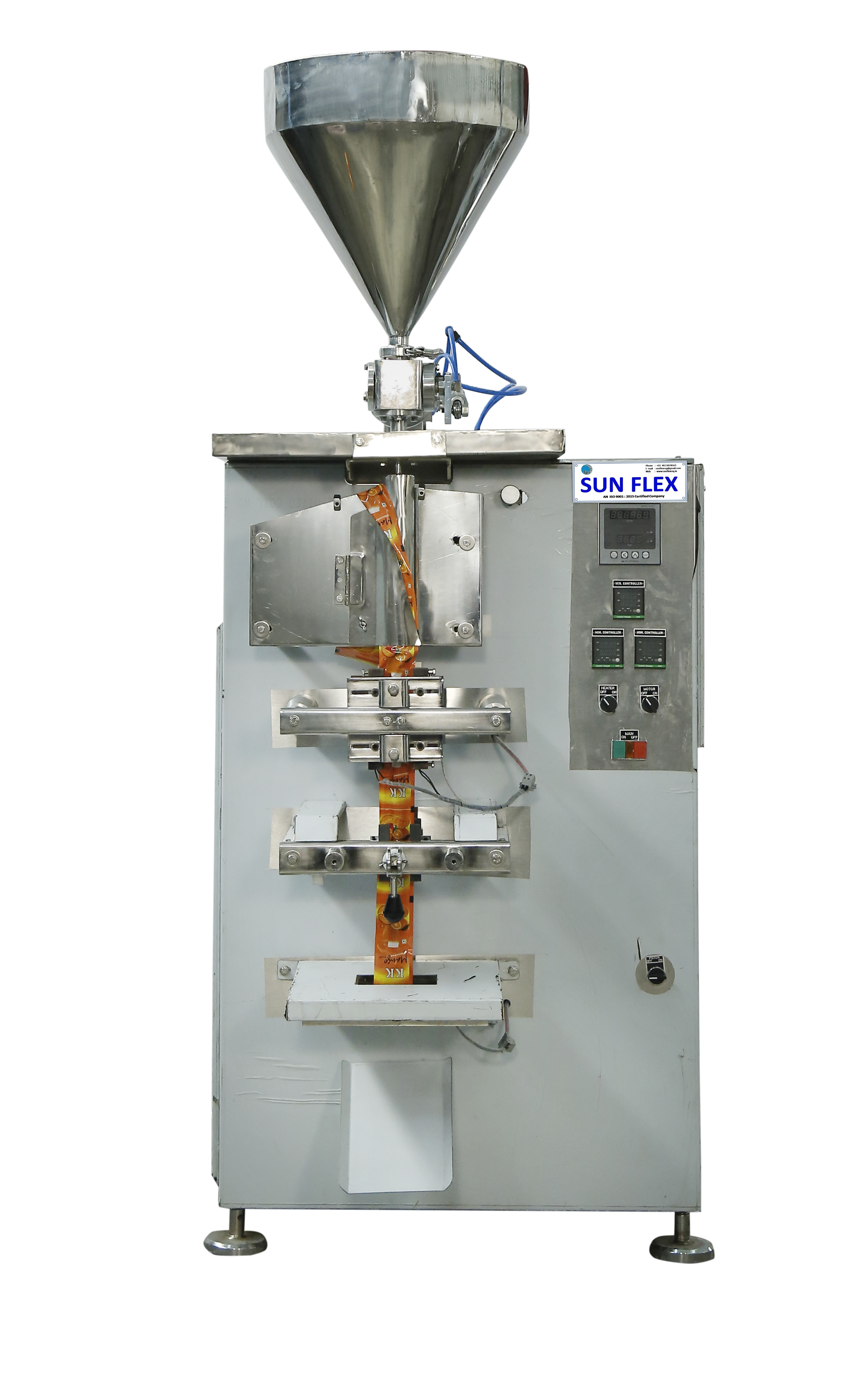 AUTOMATIC PASTE PACKING MACHINE (MODEL: SUNAUTOMATIC PASTE PACKING MACHINE (MODEL: SUNFLEX - 4SV-100)FLEX - 4SV-100)